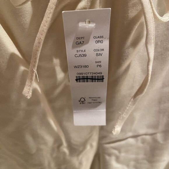 J.Crew Women’s Superwide Stratus Pant City Twill Ivory Drawstring Size 6 Petite - Picture 7 of 12